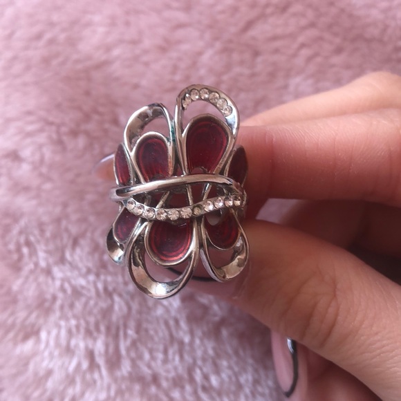 Fabulous big red cocktail ring - Picture 3 of 5